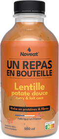 Lentilles, patate douce, curry & lait de coco